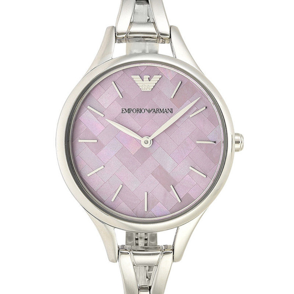 Armani Silver Bracelet Chronograph Women's